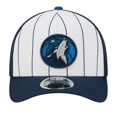 New Era - Minnesota Timberwolves 2025 NBA Tip Off M-Crown A-Frame 9FORTY Adjustable Hat - White/Navy