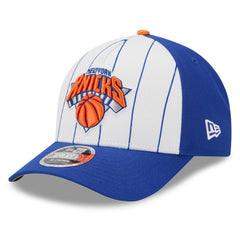 New Era - New York Knicks 2025 NBA Tip Off M-Crown A-Frame 9FORTY Adjustable Hat - White/Blue