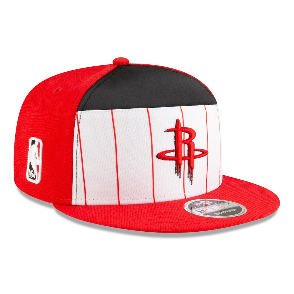 New Era - Houston Rockets 2025 NBA Tip Off Split Panel 9FIFTY Snapback Hat - White/Red