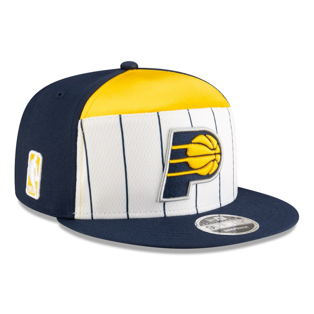 New Era - Indiana Pacers 2025 NBA Tip Off Split Panel 9FIFTY Snapback Hat - White/Navy