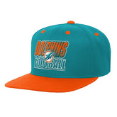 Miami Dolphins Outerstuff Youth Team Gradient Deadstock Snapback Hat Aqua - NFL