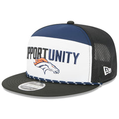 Denver Broncos New Era 2025 Inspire Change Split Panel 9FIFTY Snapback Hat White/Black - NFL