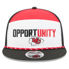 Kansas City Chiefs New Era 2025 Inspire Change Split Panel 9FIFTY Snapback Hat White/Black - NFL