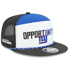 New York Giants New Era 2025 Inspire Change Split Panel 9FIFTY Snapback Hat White/Black - NFL