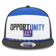New York Giants New Era 2025 Inspire Change Split Panel 9FIFTY Snapback Hat White/Black - NFL