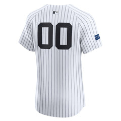 New York Yankees Nike Home Elite Sponsor Patch Custom Jersey for sale