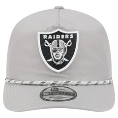 Las Vegas Raiders New Era Rope 19TWENTY Hat Silver - NFL