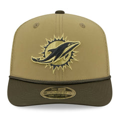 Miami Dolphins New Era 2025 Salute to Service 9SEVENTY Adjustable Hat Green - NFL
