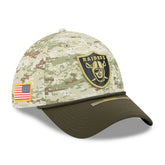 Las Vegas Raiders New Era 2025 Salute to Service 39THIRTY Flex Hat Camo - NFL