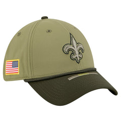 New Orleans Saints New Era 2025 Salute to Service 39THIRTY Flex Hat Green - NFL