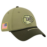 Kansas City Chiefs New Era 2025 Salute to Service 39THIRTY Flex Hat Green - NFL