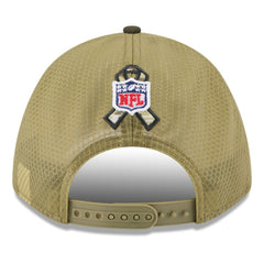 Miami Dolphins New Era Youth 2025 Salute to Service 9FORTY A-Frame Adjustable Hat Green/Dark Green - NFL