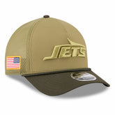 New York Jets New Era Youth 2025 Salute to Service 9FORTY A-Frame Adjustable Hat Green/Dark Green - NFL