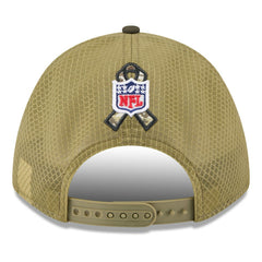 Detroit Lions New Era Youth 2025 Salute to Service 9FORTY A-Frame Adjustable Hat Green/Dark Green - NFL