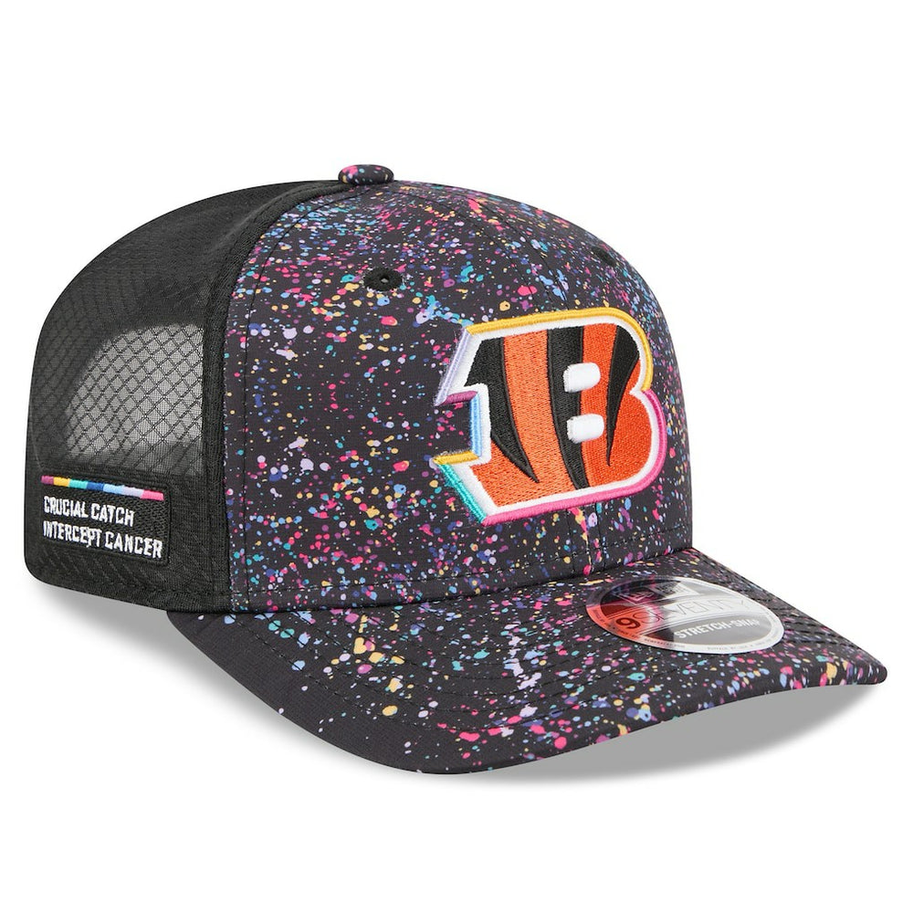 Cincinnati Bengals New Era 2025 NFL Crucial Catch 9SEVENTY Adjustable Hat Black - NFL