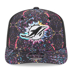 Miami Dolphins New Era 2025 NFL Crucial Catch 9SEVENTY Adjustable Hat Black - NFL