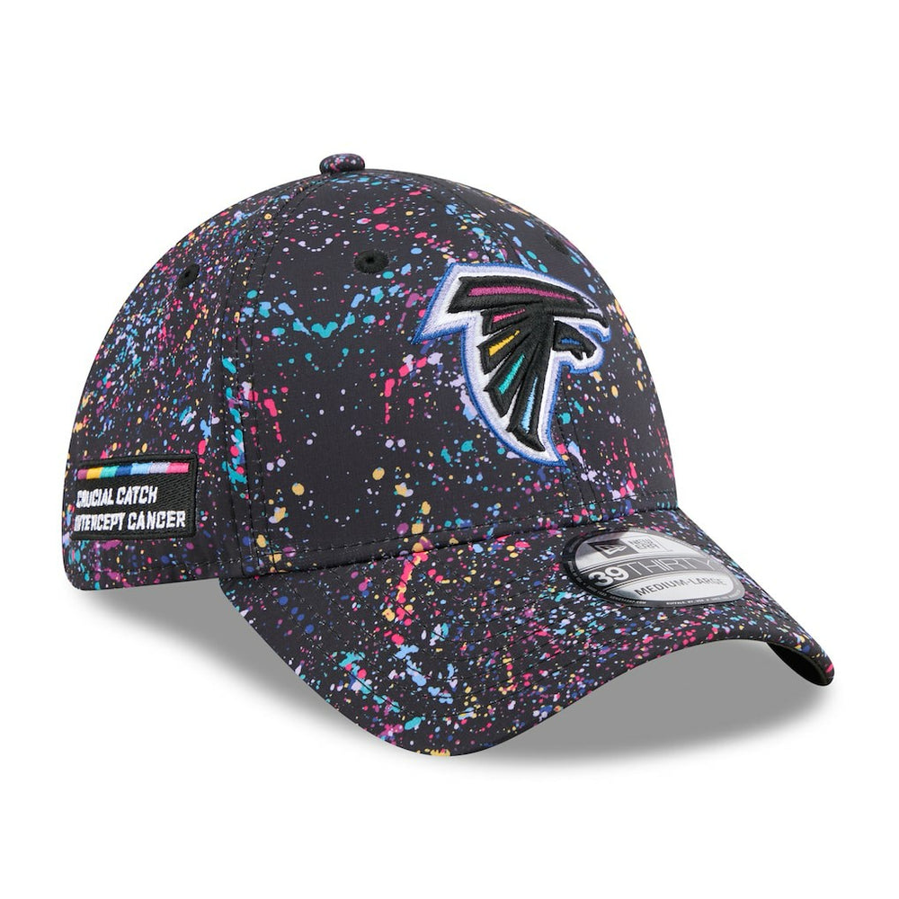 Atlanta Falcons New Era 2025 NFL Crucial Catch 39THIRTY Flex Hat Black - NFL