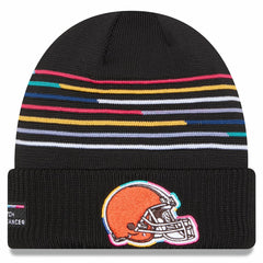 Cleveland Browns New Era 2025 NFL Crucial Catch Cuffed Knit Hat Black - NFL