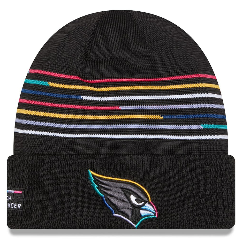 Arizona Cardinals New Era 2025 NFL Crucial Catch Cuffed Knit Hat Black - NFL