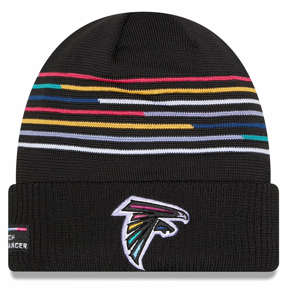 Atlanta Falcons New Era 2025 NFL Crucial Catch Cuffed Knit Hat Black - NFL