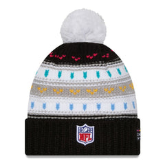 Los Angeles Rams New Era Women's 2025 NFL Crucial Catch Cuffed Knit Hat with Pom Black - NFL