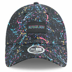 Philadelphia Eagles New Era Women's 2025 NFL Crucial Catch Pony Tail Adjustable Hat Black - NFL