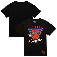 Mitchell & Ness - New York Knicks Worldwide Collection Tri-Logo T-Shirt - Black