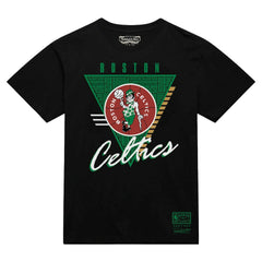 Mitchell & Ness - Boston Celtics Worldwide Collection Tri-Logo T-Shirt - Black