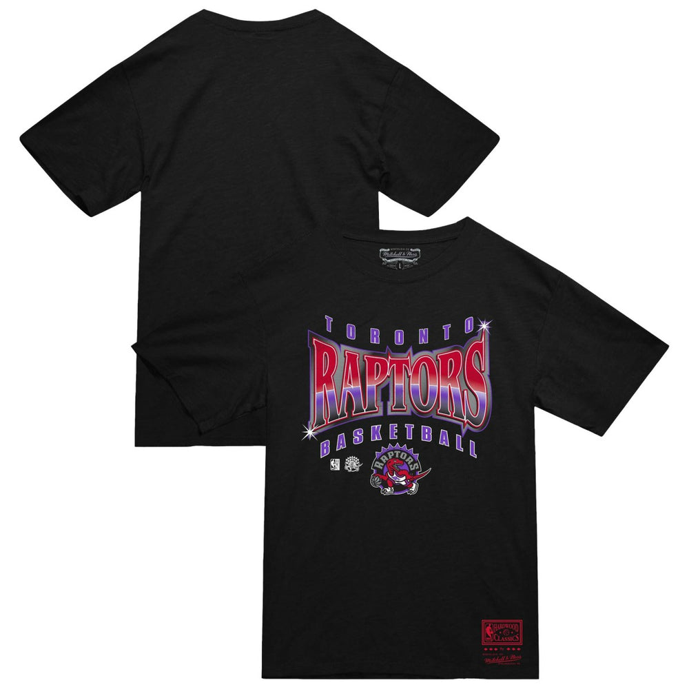 Mitchell & Ness - Toronto Raptors Worldwide Collection Glow Up T-Shirt - Black