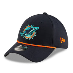 Miami Dolphins New Era 2025 Rivalries Collection Sideline 39THIRTY Flex Hat Pitch Blue - NFL
