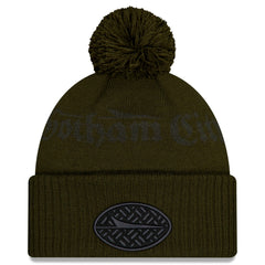New York Jets New Era 2025 Rivalries Collection Sideline Cuffed Knit Hat with Pom Gotham Green - NFL