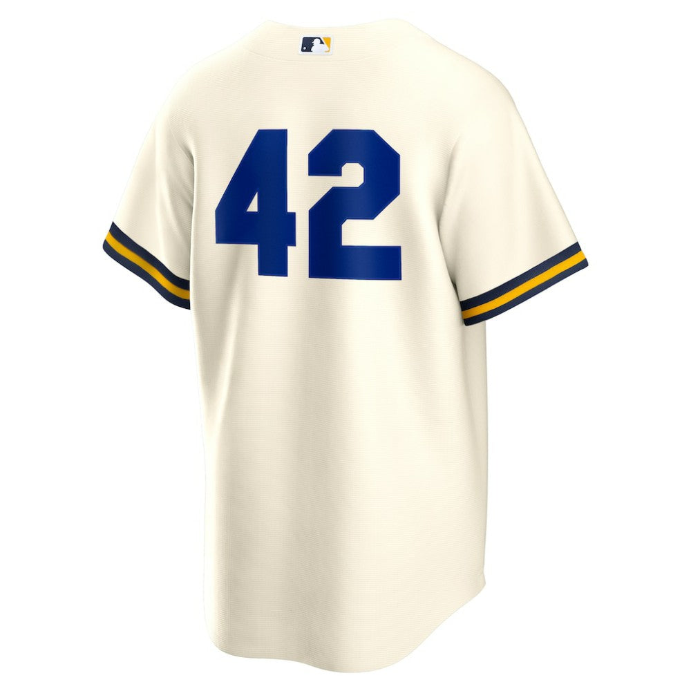 Milwaukee Brewers Nike Home 2025 Jackie Robinson Day Replica Jersey - Cream | MLB Jerseys