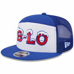 Buffalo Bills New Era 2025 Rivalries Collection Team Split Panel 9FIFTY Snapback Hat White/Royal - NFL