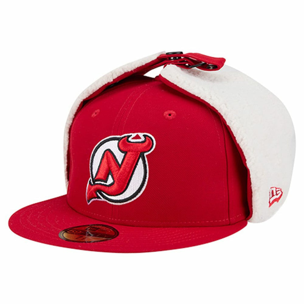 New Jersey Devils - New Era Injection Dog Ear Classic Fitted Hat Red