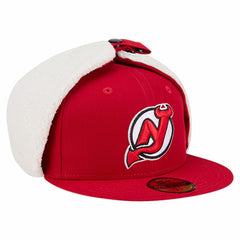 New Jersey Devils - New Era Injection Dog Ear Classic Fitted Hat Red
