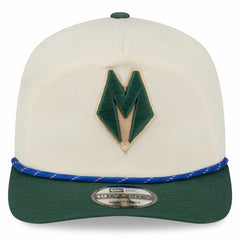 New Era - Milwaukee Bucks 2025/26 City Edition 19TWENTY Adjustable Hat - Cream/Hunter Green