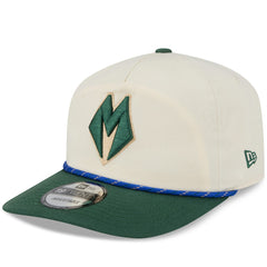 New Era - Milwaukee Bucks 2025/26 City Edition 19TWENTY Adjustable Hat - Cream/Hunter Green