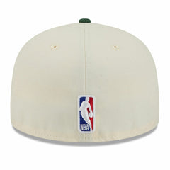 New Era - Milwaukee Bucks 2025/26 City Edition 59FIFTY Fitted Hat - Cream/Hunter Green