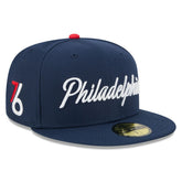 New Era - Philadelphia 76ers 2025/26 City Edition 59FIFTY Fitted Hat - Navy