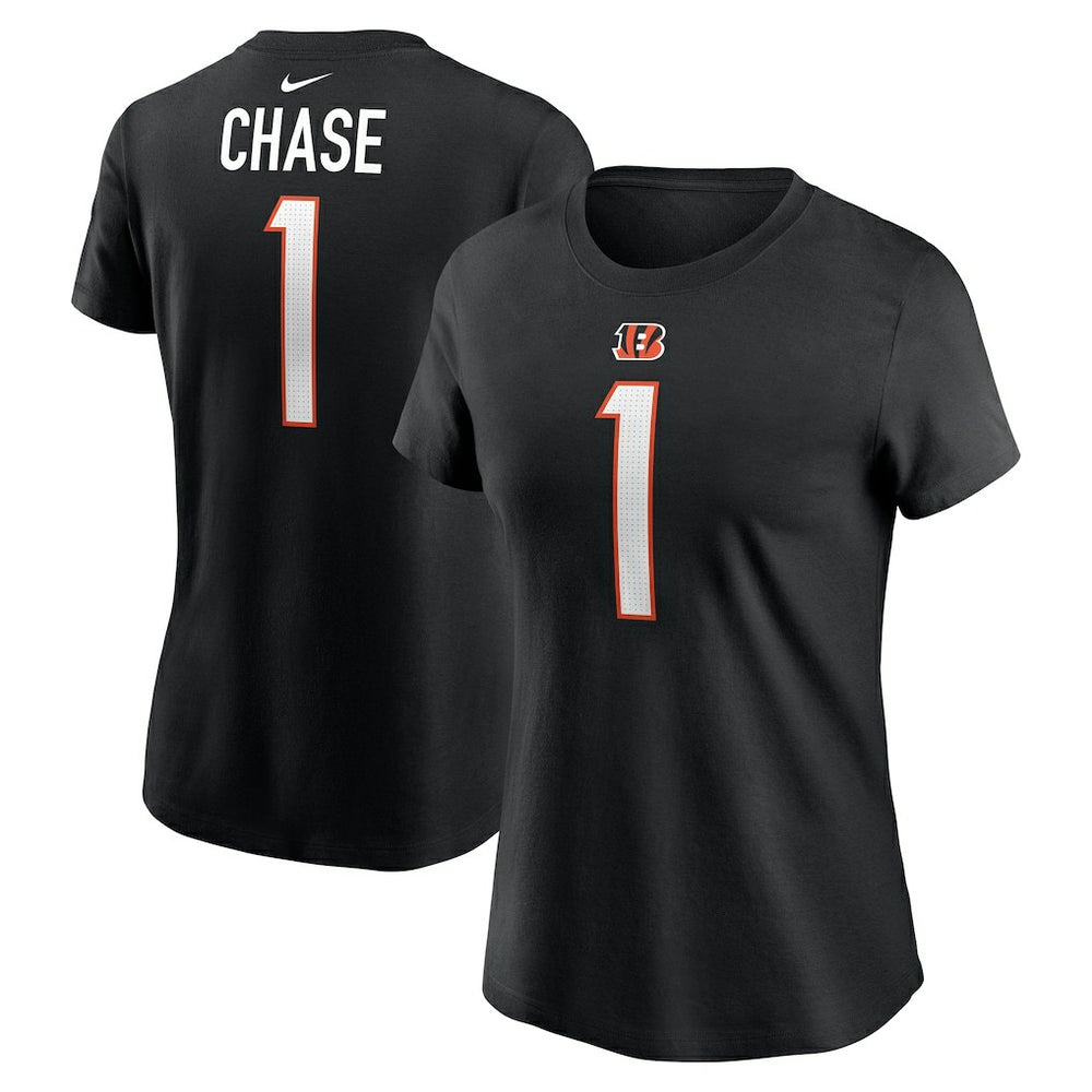 Ja'Marr Chase Cincinnati Bengals Women's Player Name & Number T-Shirt Black - Nike