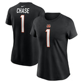 Ja'Marr Chase Cincinnati Bengals Women's Player Name & Number T-Shirt Black - Nike