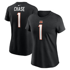 Ja'Marr Chase Cincinnati Bengals Women's Player Name & Number T-Shirt Black - Nike