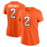 Patrick Surtain II Denver Broncos Women's Player Name & Number T-Shirt Orange - Nike