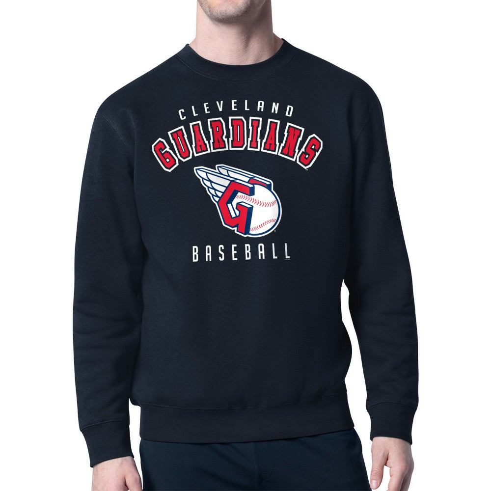 Cleveland Guardians Starter Team Logo Fleece Pullover Sweatshirt On Sale