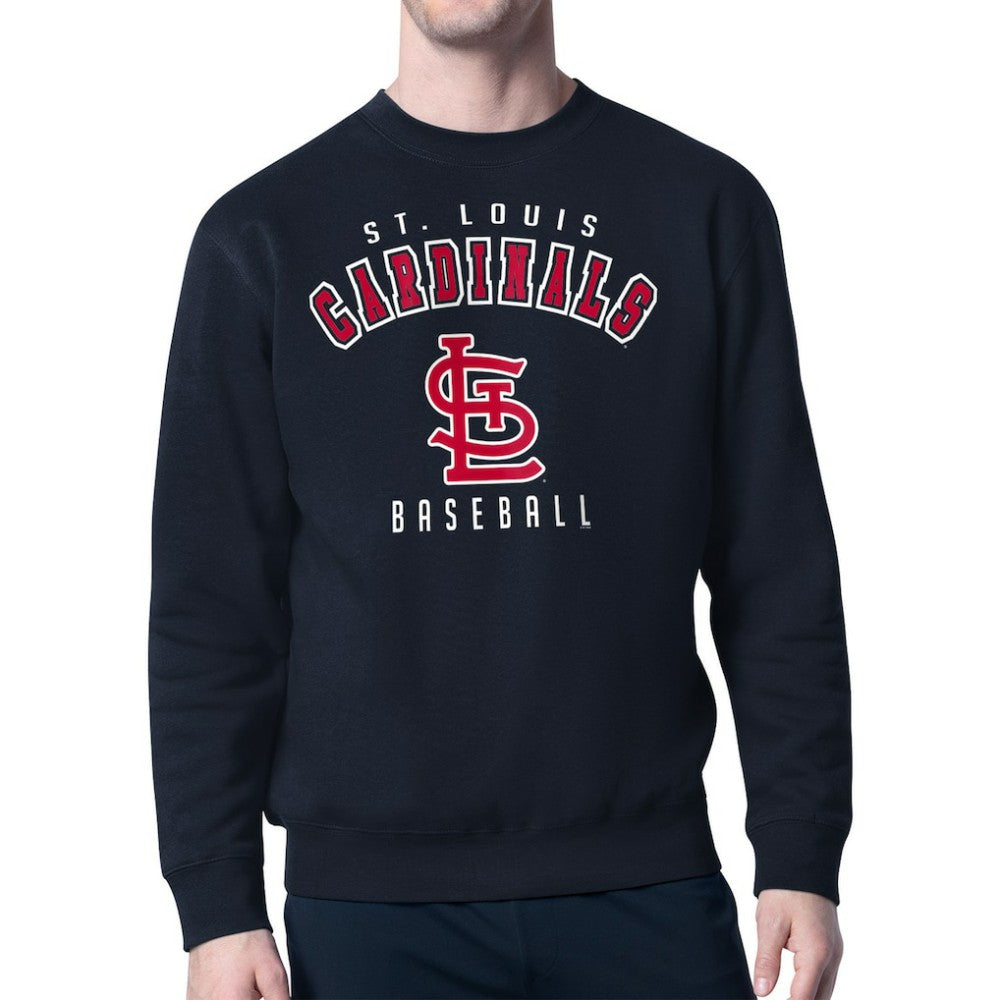 St. Louis Cardinals Starter Team Logo Fleece Pullover Sweatshirt Online