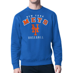 New York Mets Starter Team Logo Fleece Pullover Sweatshirt On Sale