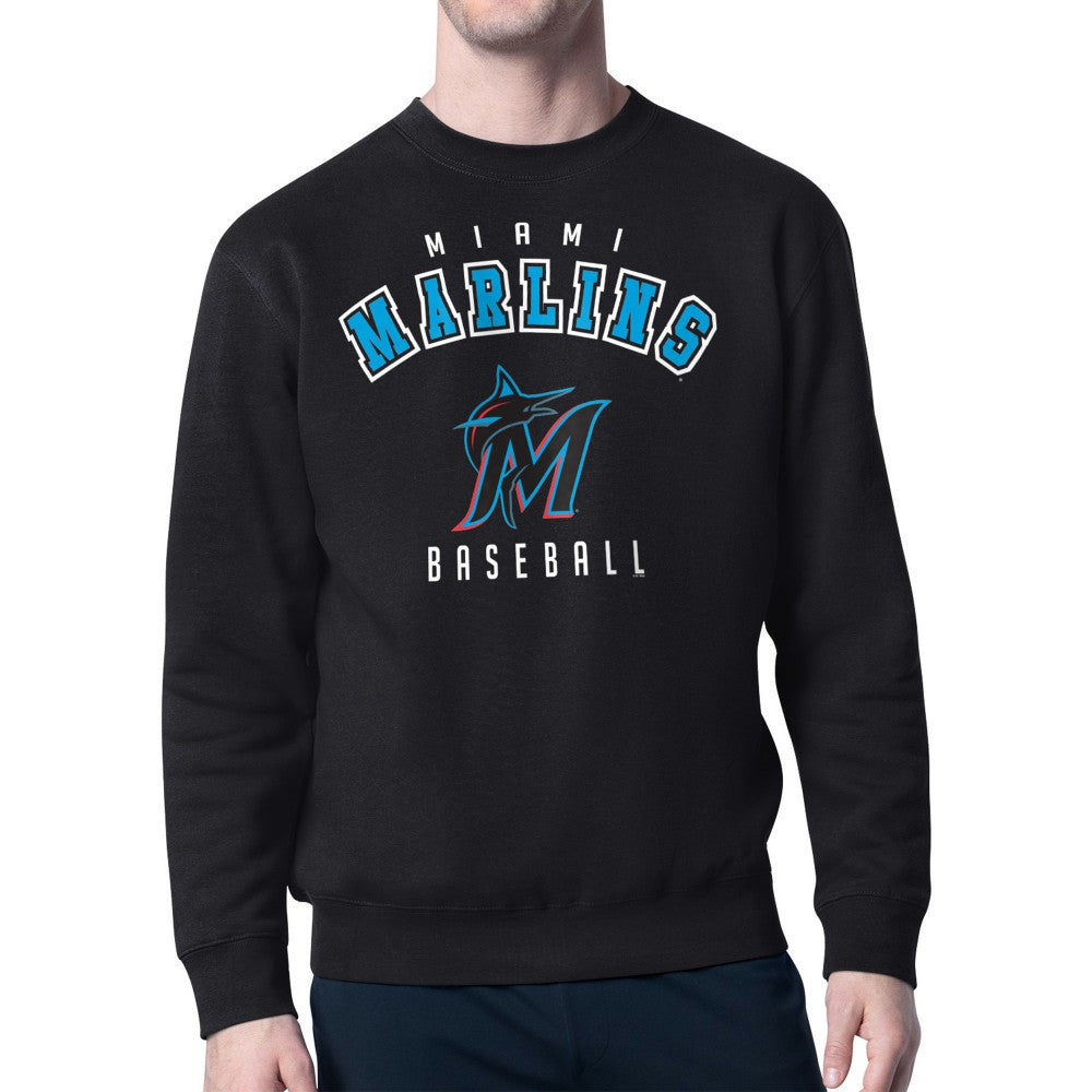 Miami Marlins Starter Team Logo Fleece Pullover Sweatshirt Near Me