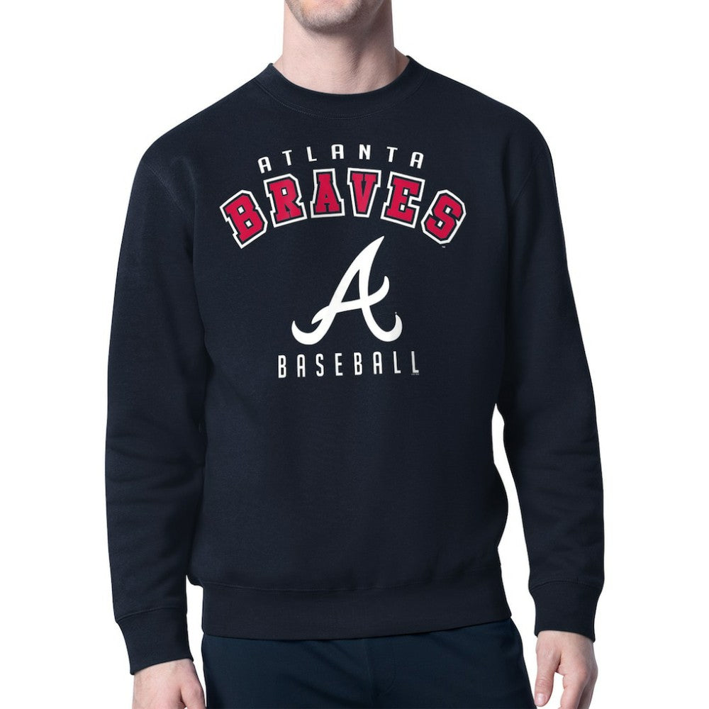 Atlanta Braves Starter Team Logo Fleece Pullover Sweatshirt Online