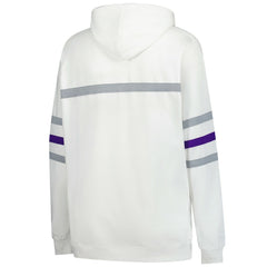 Minnesota Vikings Women's Plus Size Head Coach Throwback Pullover Hoodie White - Mitchell & Ness