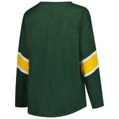 Green Bay Packers Women's Plus Size Redzone 3/4-Sleeve Scoop Neck T-Shirt Green - Fanatics